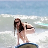 Lindsay Lohan Surfing in Hawaii
